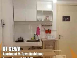DISEWA Apartment M-Town Residence Tower Avery Type 2BR Lantai 17 lokasi di Tangerang Kota, tersedia melalui melalui situs Olx