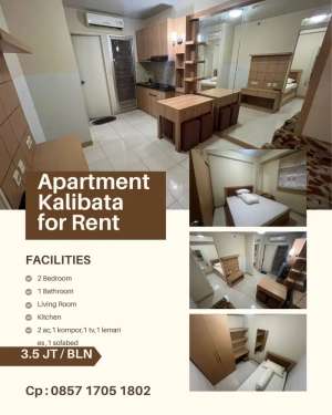 Disewakan 2 br apartment kalibata lokasi di Jakarta Selatan, tersedia melalui melalui situs Olx