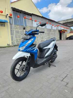 Jual bekas Honda Beat CBS Biru Putih 2021,lokasi di  