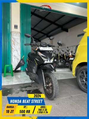 Jual bekas HONDA BEAT STREET 2024 MESIN AMAN BOSSKU HIKMAH MOTOR KEPUH MALANG,lokasi di  