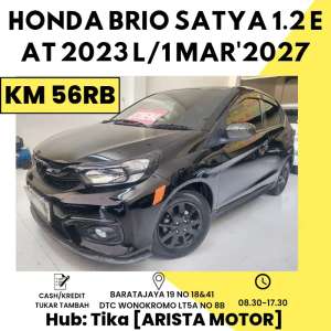 Jual bekas Honda Brio Satya 1.2 E AT 2023 ISTIMEWAH,lokasi di Surabaya Kota