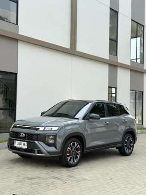 Jual bekas HYUNDAI CRETA N-Line 1.5 Turbo 2025 GREY. KM 5 RB. PAJAK 082026.,lokasi di  