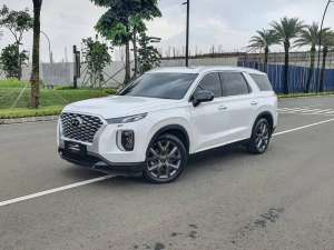Jual bekas HYUNDAI PALISADE 2.2D SIGNATURE 2021 TURBO DIESEL PUTIH 2022 LOW ODO,lokasi di Jakarta Pusat