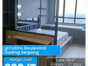 IRV DI JUAL APARTEMEN COLLINS BOULEVARD, GADING SERPONG lokasi di Tangerang Selatan Kota, tersedia melalui melalui situs Olx