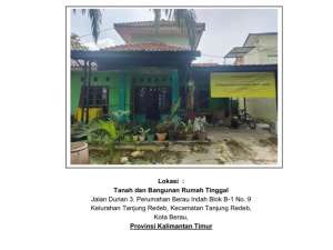 Jalan Durian 3, Perumahan Berau Indah Blok B-1 No. 9 lokasi di Berau Kab., tersedia melalui melalui situs Olx