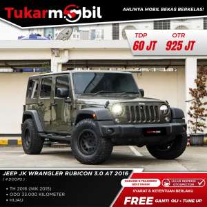 Jual bekas JEEP JK WRANGLER RUBICON 3.0 AT 2016,lokasi di Jakarta Selatan