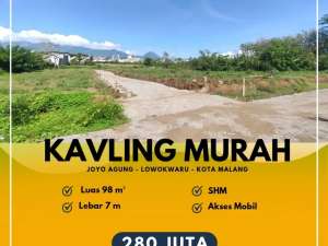 Kavling Murah Cocok Bangun Hunian Atau Kost Kota Malang lokasi di Malang Kota, tersedia melalui melalui situs Olx