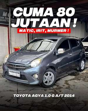 Jual bekas KILOMETER 60RIBUToyota AGYA G 1.0 MATIC 2014ANM,lokasi di  