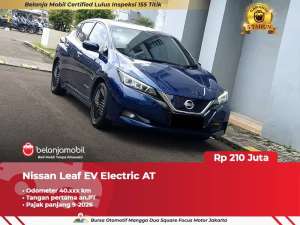 Jual bekas KM LOWNissan Leaf EV Electric AT Biru 20212022,lokasi di Jakarta Pusat