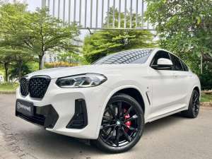 Jual bekas KM.16.000 BMW X4 M-SPORT COUPE 20242023 WHITE LIMITED TDP75JT,lokasi di Jakarta Utara