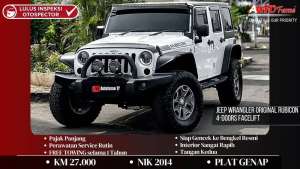 Jual bekas KM27RB Jeep Wrangler Original Rubicon 4-Doors FACELIFT NIK 2014 Full,lokasi di Jakarta Selatan