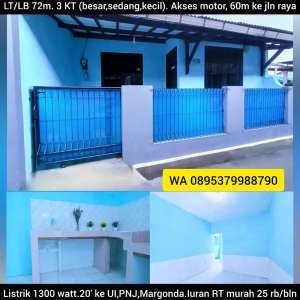 Kontrakan 2-3 Kamar Tidur Dekat UI Depok.30-40 Menit ke Tebet-Cawang lokasi di Depok Kota, tersedia melalui melalui situs Olx