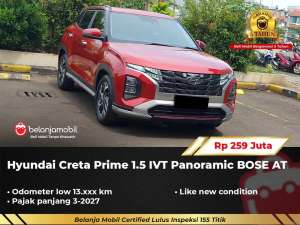 Jual bekas LOW KM 13RBHyundai Creta Prime 1.5 IVT Panoramic BOSE 20222023,lokasi di  