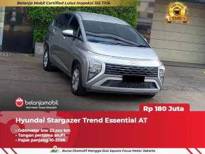 LOW KM 23RBHyundai Stargazer Trend Essential AT 2023 2024 lokasi di  , tersedia melalui melalui situs Olx