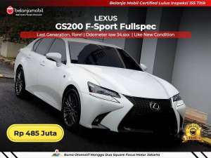Jual bekas LOW KM 34RBLexus GS200 GS 200 F-Sport F Sport Fullspec 20172018,lokasi di Jakarta Utara