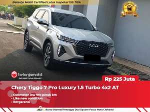Jual bekas LOW KM 9RBChery Tiggo 7 Pro Luxury 1.5 Turbo 4x2 20232025,lokasi di Jakarta Selatan