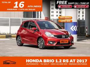 Jual bekas Low Odo 42rb Km Bergaransi HONDA BRIO RS 1.2 AT 2017,lokasi di  