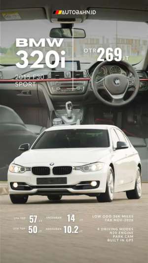 Jual bekas Low Odoy BMW 320i Sport White 2015 F30 Bergaransi,lokasi di  