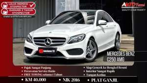 Jual bekas Mercedes Benz C250 AMG 2016 White On Black,lokasi di  
