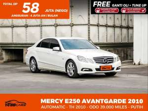 Jual bekas MERCEDES BENZ E250 AVG AT 2010,lokasi di  