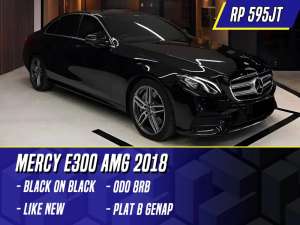 Jual bekas Mercedes Benz E300 AMG 2018 Black Hitam Mercy E 300,lokasi di  