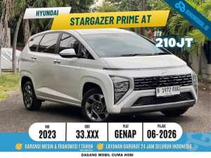 Jual bekas Mobil Keluarga CanggihHyundai Stargazer Prime Metik 2023 Putih,lokasi di  