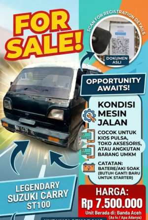 Mobil suzuki carry ST100 lokasi di  , tersedia melalui melalui situs Olx