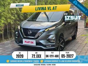 NISSAN LIVINA VL AT 2020 lokasi di  , tersedia melalui melalui situs Olx