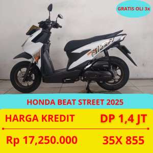 Jual bekas PROMO SUKSES MOTOR HONDA BEAT STREET 2025 DP MURAH 1,4 JUTA GUYS,lokasi di  
