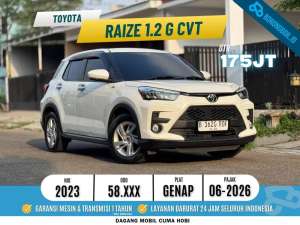 Jual bekas Raize 1.2 G AT 2023 White,lokasi di  
