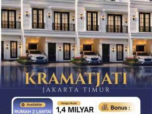 RUMAH 2 LANTAIROOFTOP NEW SIAP HUNI DI KRAMATJATI, JAKARTA TIMUR lokasi di Jakarta Timur, tersedia melalui melalui situs Olx