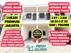 Rumah Modern Siap Huni SHM Kp Tengah Kramatjati Jaktim Akses Mobil lokasi di Jakarta Timur, tersedia melalui melalui situs Olx
