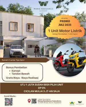 RUMAH TANPA DP SIDOARJO WANG RESIDENCE SUKODONO lokasi di Sidoarjo  Kab., tersedia melalui melalui situs Olx