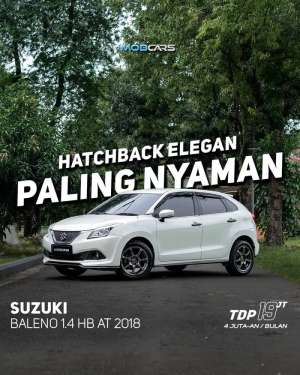 Jual bekas SUZUKI BALENO 1.4 HB AT 2018 MATIC PUTIH,lokasi di Bekasi Kab.