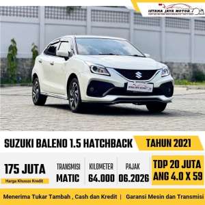 SUZUKI BALENO 2021 lokasi di  , tersedia melalui melalui situs Olx