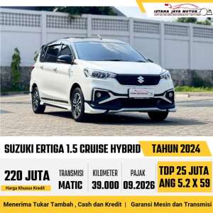 Jual bekas SUZUKI ERTIGA 1.5 CRUISE HYBRID 2024,lokasi di Jakarta Utara