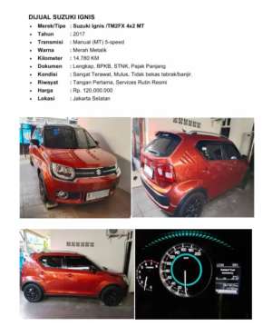 SUZUKI IGNES 2017 lokasi di  , tersedia melalui melalui situs Olx