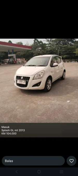 Suzuki Splash 2013 Bensin lokasi di  , tersedia melalui melalui situs Olx