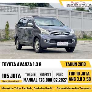 Jual bekas TANGAN 1 Toyota Avanza 1.3 G MT 2013 Abu,lokasi di  
