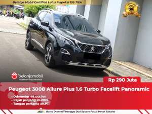 Jual bekas TANGAN PERTAMA Peugeot 3008 Allure Plus 1.6 Turbo Facelift 2021 2022,lokasi di Jakarta Selatan
