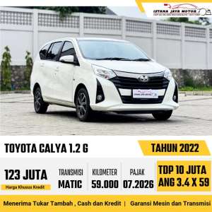 Jual bekas TOYOTA CALYA 1.2 G 2022,lokasi di  