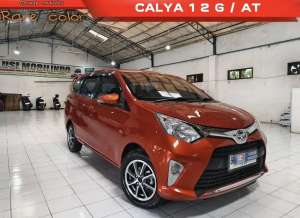 Jual bekas Toyota CALYA G 1.2 Bensin AT 2018 Orange original,lokasi di  