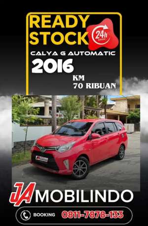 Jual bekas TOYOTA CALYA G AUTOMATIC 2016,lokasi di Palembang Kota