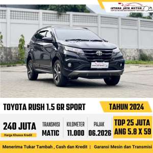 Jual bekas TOYOTA RUSH 1.5 GR SPORT 2024,lokasi di Jakarta Pusat