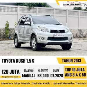 Jual bekas Toyota Rush S Manual th 2013 istana jaya motor,lokasi di Jakarta Barat