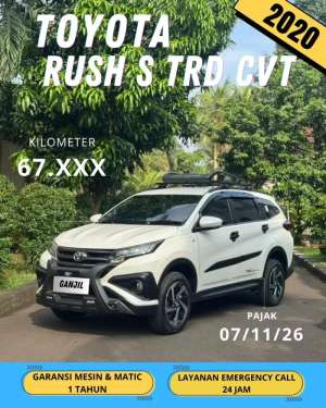 Jual bekas TOYOTA RUSH S TRD AT MATIC 2020 GANJIL,lokasi di  
