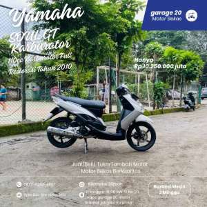 Yamaha Soul Gt 110cc Karburator Restorasi Tahun 2010 lokasi di  , tersedia melalui melalui situs Olx