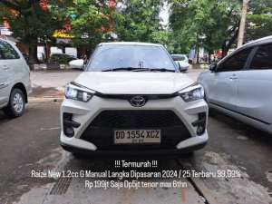 Jual bekas BerGARANSI 2th Raize 1.2cc G Manual 20242025 AT matic cvt TT rocky,lokasi di Makassar Kota