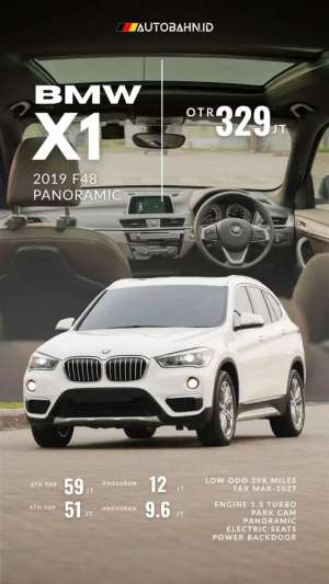 Jual bekas BMW X1 F48 XLine 2019 Panoramic,lokasi di Jakarta Selatan