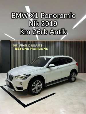 Jual bekas BMW X1 SDrive18i xLine AT Panoramic 2020 Putih Nik 2019 B1755SS Km26rb,lokasi di Jakarta Selatan